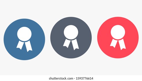 Medal Icon vector in trendy flat style isolated on gray background. Medal Icon vector symbol for your web site design, logo, app, UI. Medal Icon vectorVector illustration 