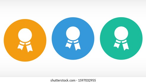 Medal Icon vector in trendy flat style isolated on gray background. Medal Icon vector symbol for your web site design, logo, app, UI. Medal Icon vectorVector illustration 