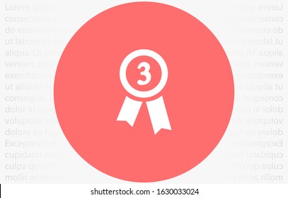 Medal Icon vector in trendy flat style isolated on gray background. Medal Icon vector symbol for your web site design, logo, app, UI. Medal Icon vectorVector illustration