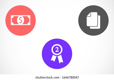 Medal Icon vector in trendy flat style isolated on gray background. Medal Icon vector symbol for your web site design, logo, app, UI. Medal Icon vectorVector illustration