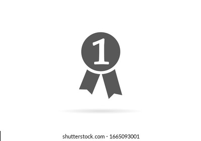 Medal Icon vector in trendy flat style isolated on gray background. Medal Icon vector symbol for your web site design, logo, app, UI. Medal Icon vectorVector illustration