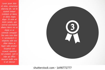 Medal Icon vector in trendy flat style isolated on gray background. Medal Icon vector symbol for your web site design, logo, app, UI. Medal Icon vectorVector illustration