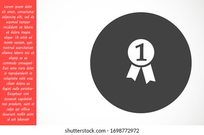 Medal Icon vector in trendy flat style isolated on gray background. Medal Icon vector symbol for your web site design, logo, app, UI. Medal Icon vectorVector illustration