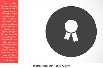 Medal Icon vector in trendy flat style isolated on gray background. Medal Icon vector symbol for your web site design, logo, app, UI. Medal Icon vectorVector illustration