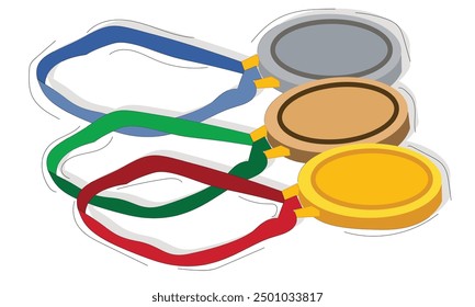 Medal icon . vektor medal set.