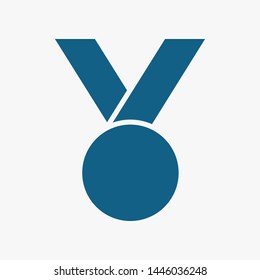 Medal icon, web design.  