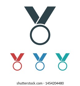 Medal icon, web design.  