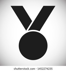 Medal icon, web design. Medal of honor vector illustration icon. Symbol medal ribbon. Vector award logo
