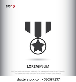 Medal icon for web and mobile
