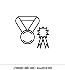 medal icon with a white background