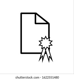 medal icon with a white background