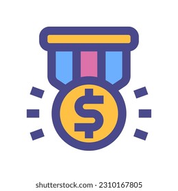 icono de medalla para tu sitio web, móvil, presentación y diseño de logotipo.