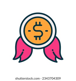 medal icon for your website, mobile, presentation, and logo design.