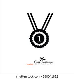 medal icon.medal.vector illustration.
