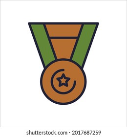 medal icons symbol vector elements for infographic web