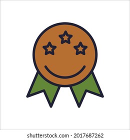 medal icons symbol vector elements for infographic web
