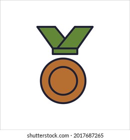 medal icons symbol vector elements for infographic web