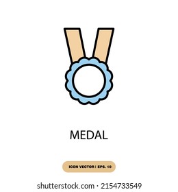 medal icons symbol vector elements for infographic web