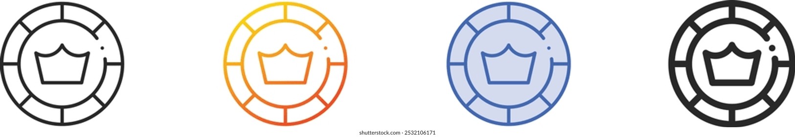 medal icon.Thin Linear, Gradient, Blue Stroke and bold Style Design Isolated On White Background