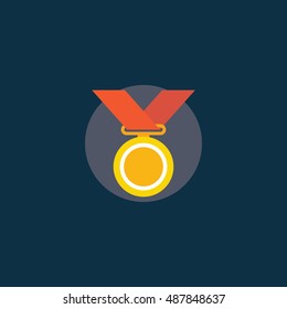 Medal icon.Vector  illustration