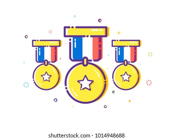 The medal illustration
