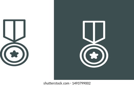 Medal Illustration Sign Icon Vector