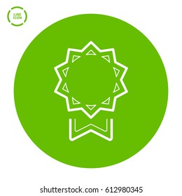 medal isolated minimal icon. trophy line vector icon for websites and mobile minimalistic flat design.