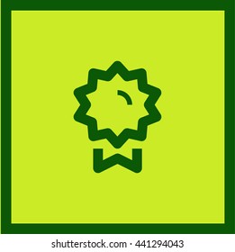 Medal isolated minimal single flat linear icon for application and info-graphic. Award line vector icon for websites and mobile minimalistic flat design.