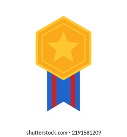 Medal isolated on white background