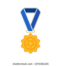 Medalla aislada de fondo blanco