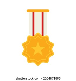 Medal isolated on white background