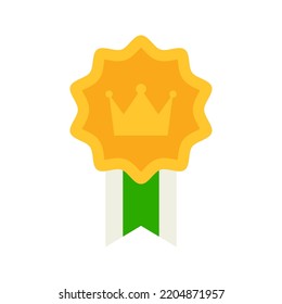 Medalla aislada de fondo blanco