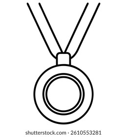 Medal isolated on white background