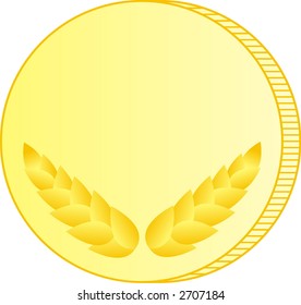 Medal with laurel