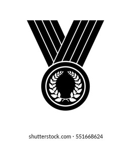Medal with Laurel wreath, icon
