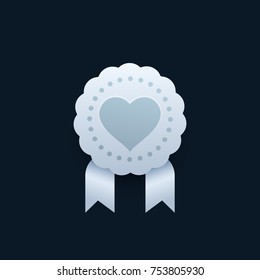 medal for likes, silver award