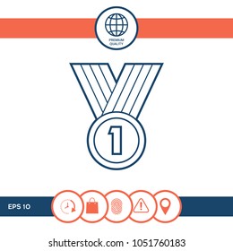 Medal line Icon 