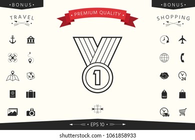 Medal line Icon 