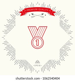 Medal line Icon 