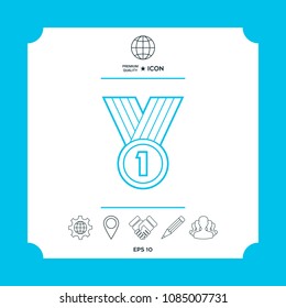 Medal line Icon 
