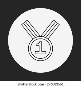 medal line icon