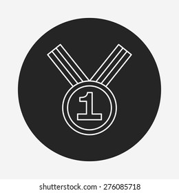medal line icon