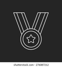 medal line icon