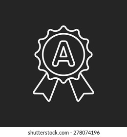 medal line icon