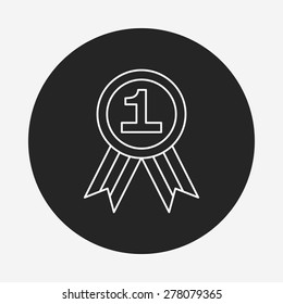 medal line icon