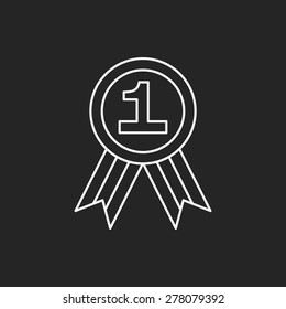 medal line icon