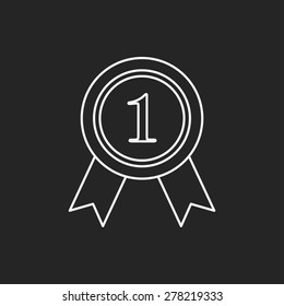 medal line icon