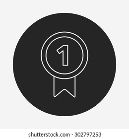 medal line icon