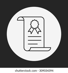 medal line icon