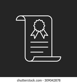 medal line icon